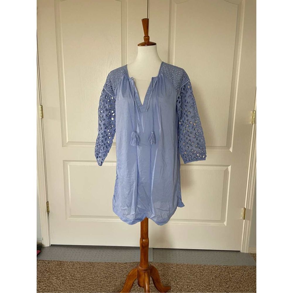 J Crew Cotton Eyelet Mini Dress - Picture 2 of 4